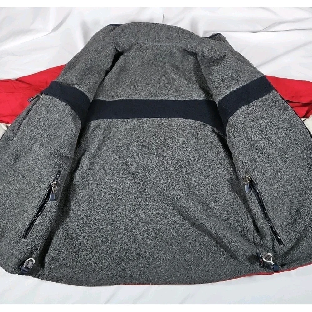 Vintage Abercrombie & Fitch A92 Reversible Ski Jacket Mens Large Fleece Lined‎